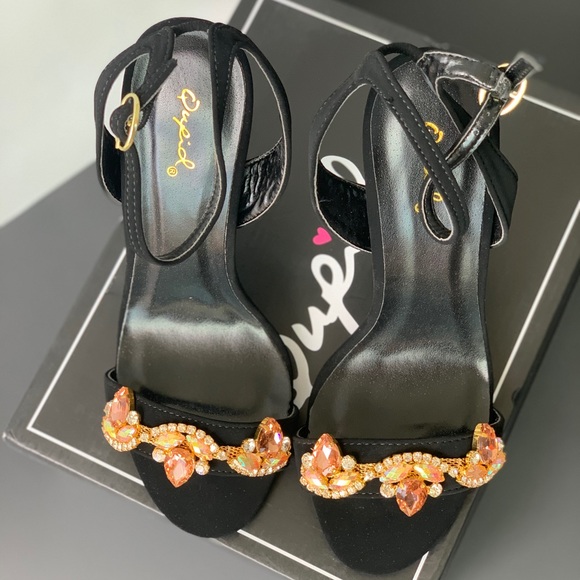 Quipid Rhinestone Embellished 4” Heels - Picture 8 of 11